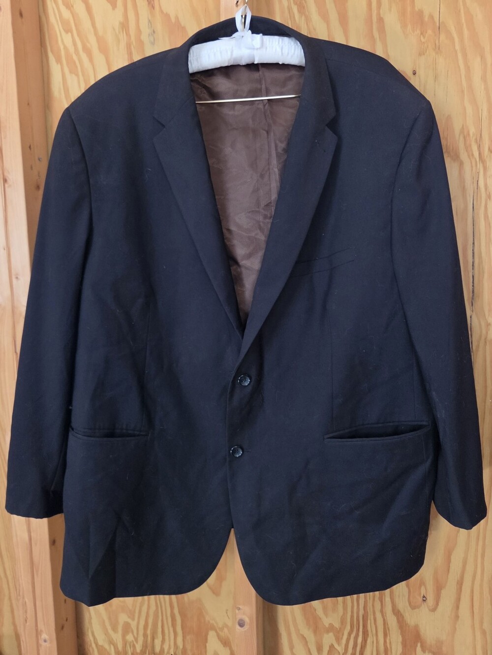 Valenti Uomo Black Blazer Suit Jacket Superior 150’s Men's 52W / 42R Classic